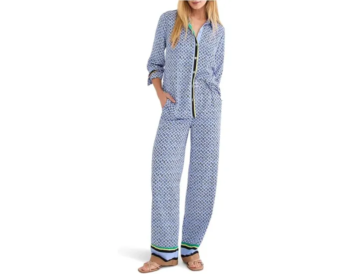 Рубашка NIC+ZOE Petite с мозаичной отделкой и принтом