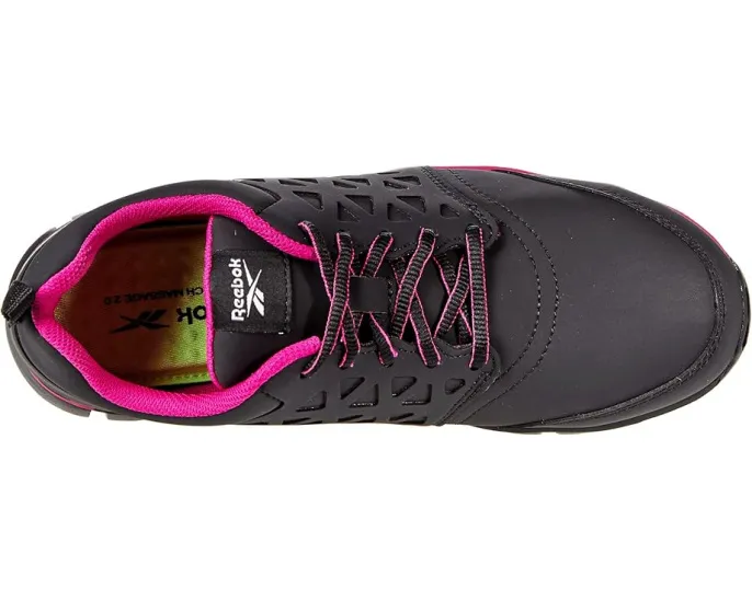 Кроссовки Reebok Sublite Cushion Work Comp Toe EH Черно-розовые