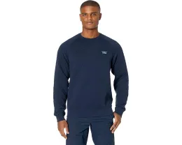 Стеганый пуловер L.L.Bean с круглой горловиной и ребристыми манжетами