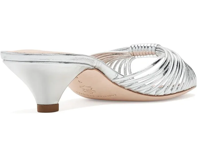 Туфли Loeffler Randall Dixie на каблуке-котенок с золотистой кожей