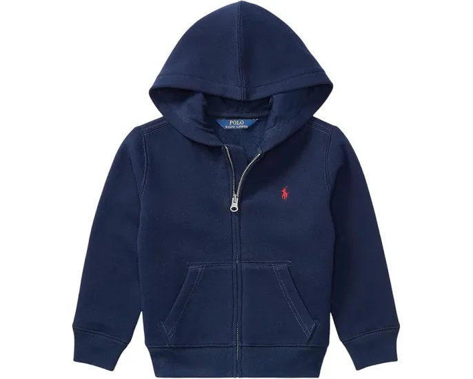 Толстовка с капюшоном из хлопкового флиса Polo Ralph Lauren для маленьких детей