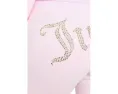 Длинные бархатные брюки Juicy Couture с резинкой и золотой деталью на спине