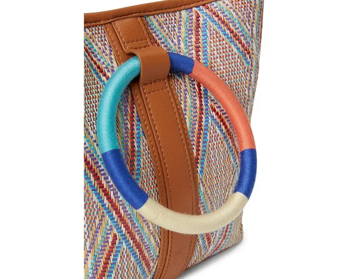 HOBO Luna Small Tote из рафии со съёмным ремнём для кроссбоди