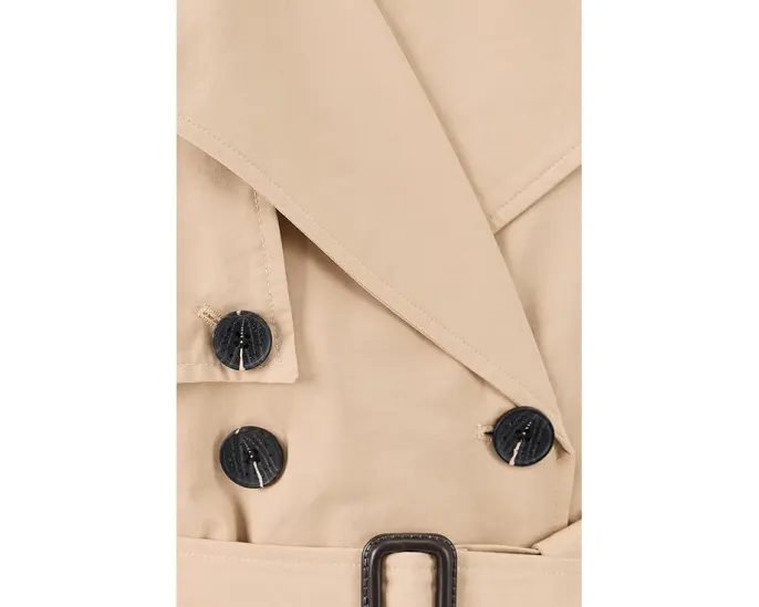 Avec Les Filles Расслабленное двубортное макси тренч