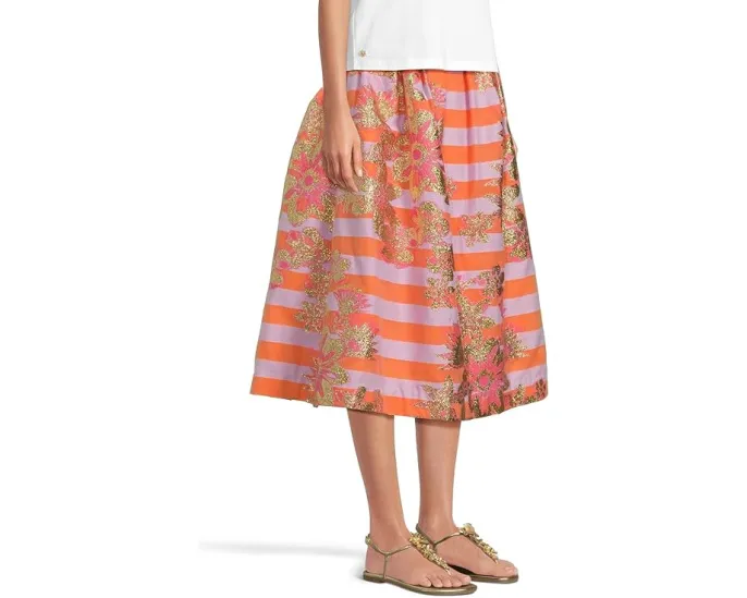 Lilly Pulitzer Юбка миди Lauderdale с плиссировкой