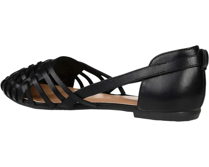 Балетки Ekko с плетеным узором и круглым носком Journee Collection