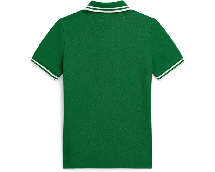 Поло Polo Ralph Lauren Kids из хлопковой сетки с логотипом для малышей и детей