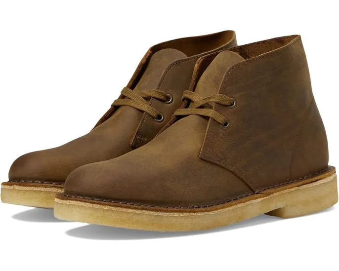 Clarks ботинки Desert Boots из замши с подошвой из натурального крепа
