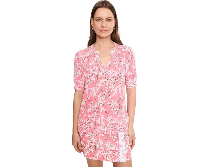 Топ Lilly Pulitzer с коротким рукавом Elsa из шелка