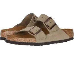 Сандалии Birkenstock Arizona из замши с пробковой стелькой
