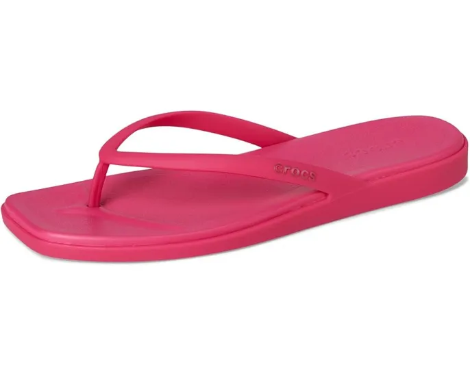 Сланцы Crocs Miami Flip с клиновидной подошвой и квадратным носком