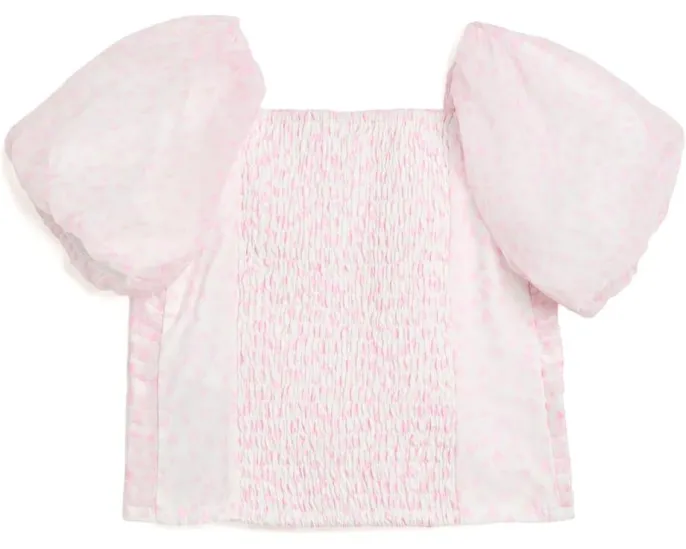 Топ Emerson Organza Puff Sleeve Top для детей от abercrombie kids