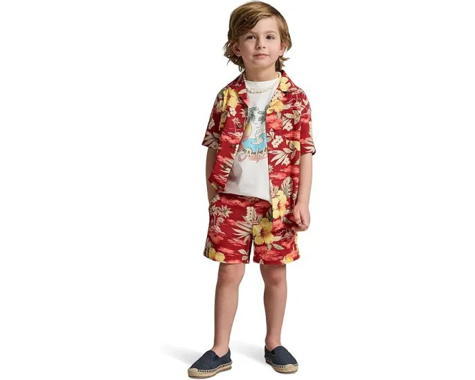 Футболка Polo Ralph Lauren Kids с графическим принтом из хлопкового джерси