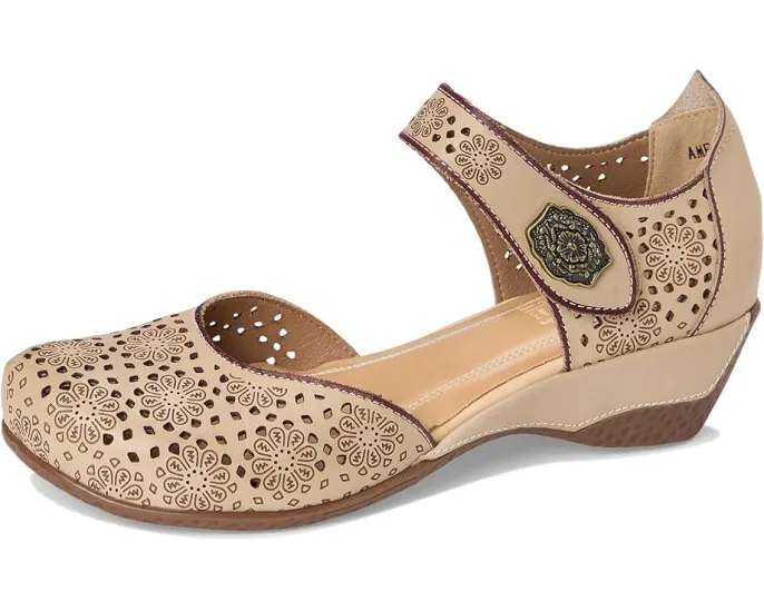 Сабо L'Artiste by Spring Step Americana с кожаным верхом и ремешком на липучке