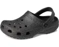 Кроксы Classic Clog с блестками и регулируемым ремешком