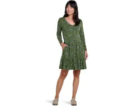 Платье Toad&Co Marley с длинным рукавом и ярусным дизайном в горошек