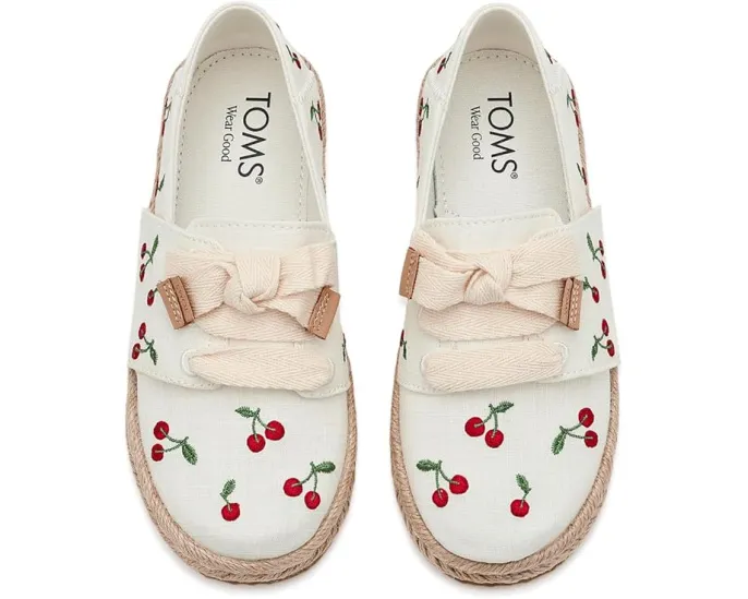 Детские эспадрильи TOMS Carolina на шнурках с платформой