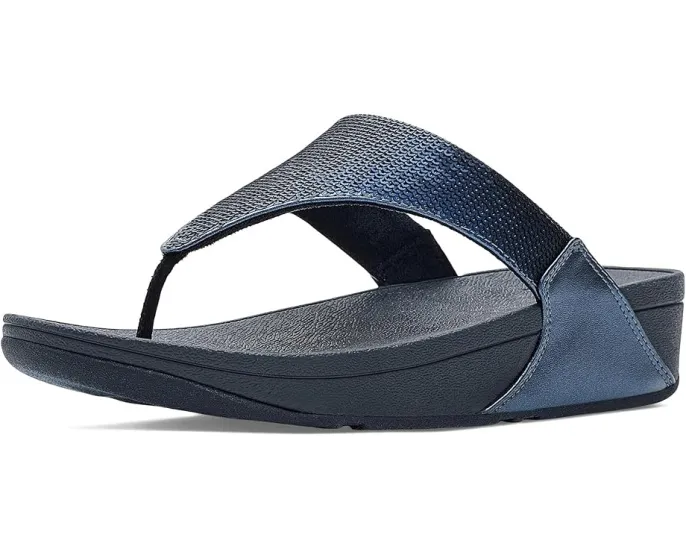 Блестящие сандалии FitFlop Lulu с микровобблбордом и стразами