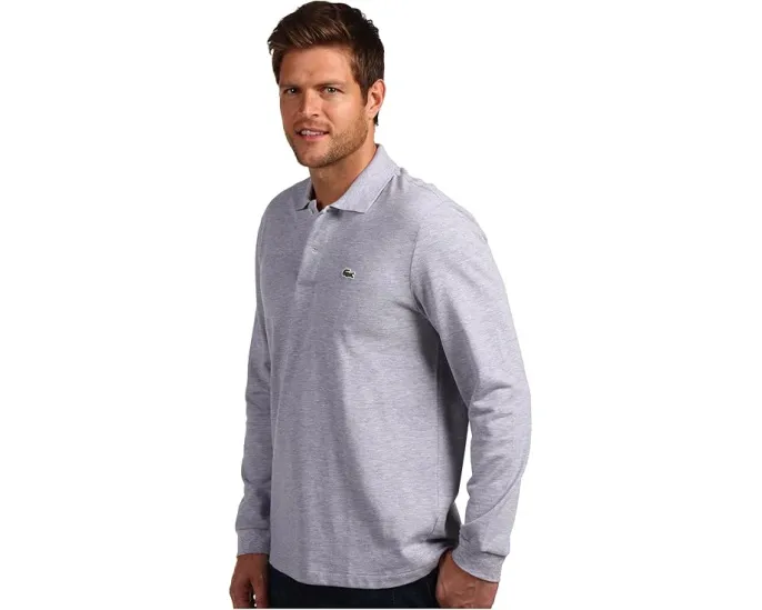 Классическая поло Lacoste с длинным рукавом из пике