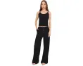 PACT брюки Dream Rib Wide Leg Lounge Pants с высокой посадкой и карманами