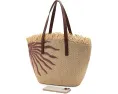 Плетеная сумка-корзина Printed Raffia Basket Bag от FARM Rio