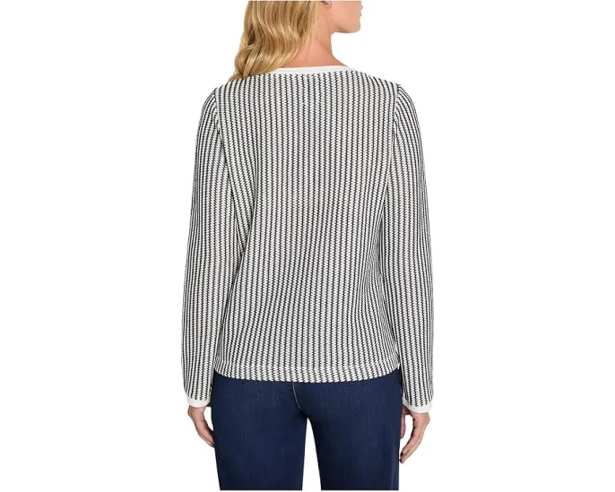 Топ NIC+ZOE с зигзагообразным узором и эффектом ряби