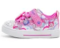Светящиеся кроссовки SKECHERS KIDS Twinkle Sparks с принтом котиков и облаков