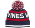 Вязаная шапка Vineyard Vines Text Logo Pom Beanie с помпоном