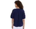 Топ Tommy Bahama с пышными рукавами и отделкой из марли