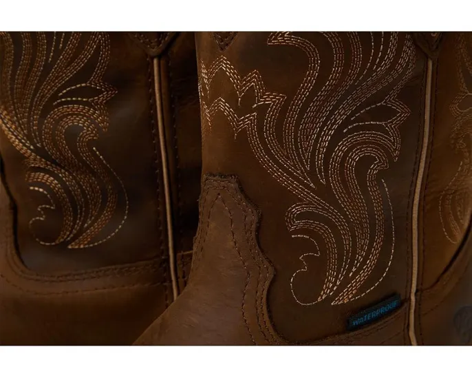 Ariat Anthem короткие водонепроницаемые вестерн-ботинки с круглым носком Glazed Brown