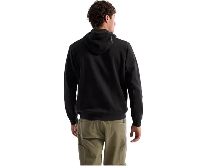 Флисовая толстовка Arc'teryx Emblem Fleece с капюшоном из органического хлопка