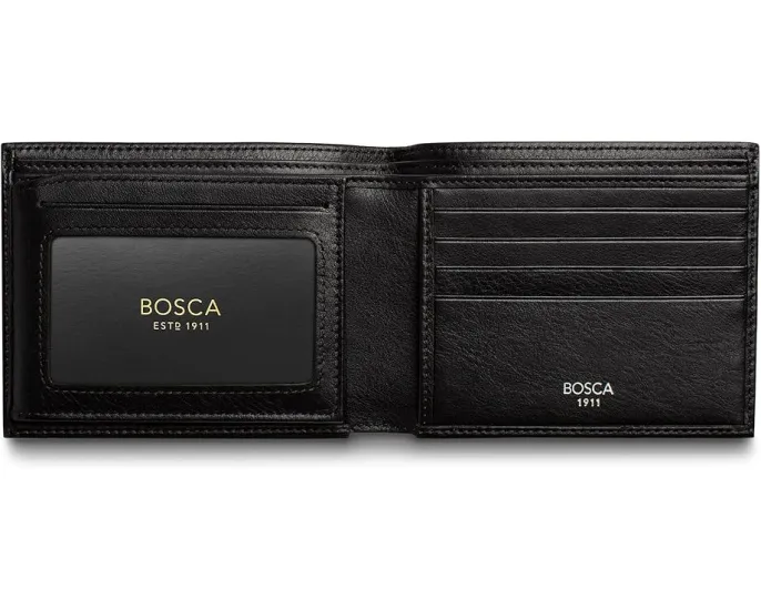 Bosca континентальный кошелек с окошком для ID из кожи Nappa Vitello