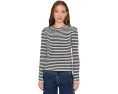Футболка Madewell Easy Puff Sleeve с длинными рукавами и полосками