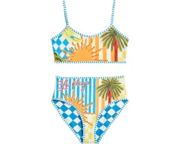 Детский купальник Beach Static Anse для девочек от Maaji Kids с полностью реверсивным принтом