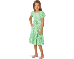 Детское миди-платье Mini Jilly от Lilly Pulitzer с пышными рукавами