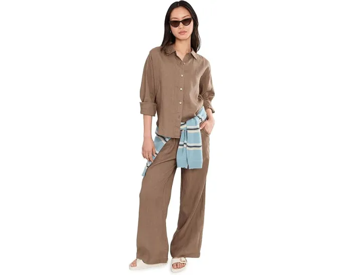 Stella Linen Paperbag Pants