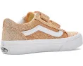 Кроссовки Vans Kids Old Skool V с блестками и застежками на липучках