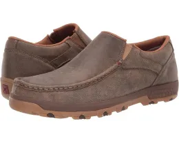 Мокасины Twisted X MXC0003 из состаренной кожи с круглым мокасиновым мыском