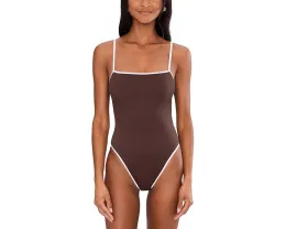 Цельный купальник Seafolly Beach Bound с квадратным вырезом и съемными чашками