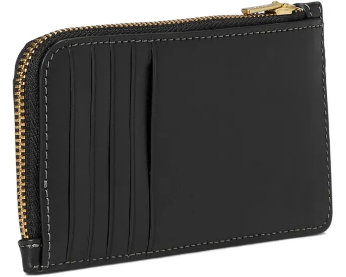 Маленький картхолдер COACH Small Zip Card Case на молнии из кожи