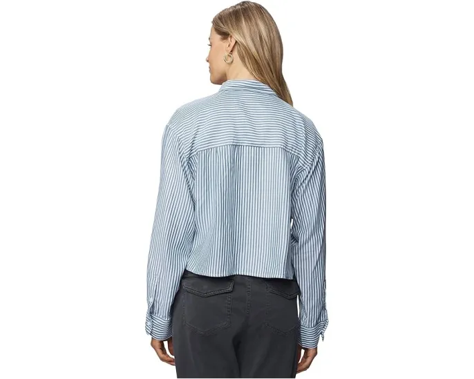 Рубашка Nora Stripe Button-Down в полоску со свободным кроем