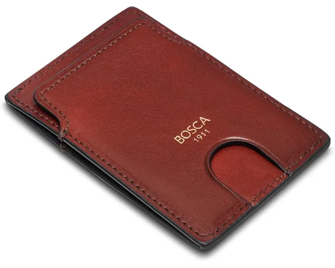 Тонкий картхолдер Bosca Old Leather из итальянской кожи
