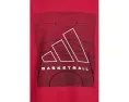 Футболка adidas Kids Bball Court с фирменным принтом для баскетбольного стиля