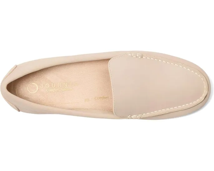 Мокасины для вождения Journee Collection Oreta с круглым носком и строчкой