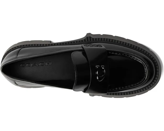 Лоферы Leah на платформе от COACH из гладкой кожи с амортизирующей стелькой