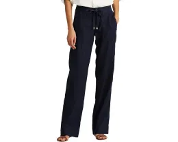 Широкие брюки из льна с эластичным поясом от Lauren Ralph Lauren