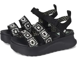 Сандалии Hey Dude Delray Buckle Cottage Crochet с пряжкой и принтованной подкладкой