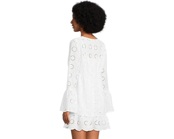 Платье Beach Riot Delaney с длинными рукавами колокол и ажурной отделкой