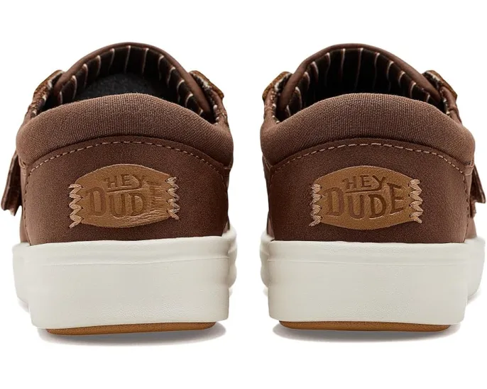 Hey Dude Kids Paul Pro Classic кожаные ботинки с липучкой и эластичной шнуровкой