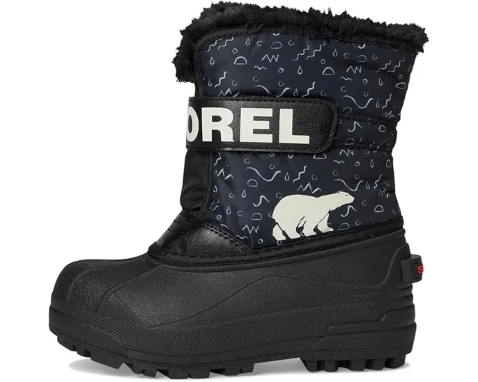Зимние ботинки SOREL Snow Commander для малышей с подкладкой из флиса